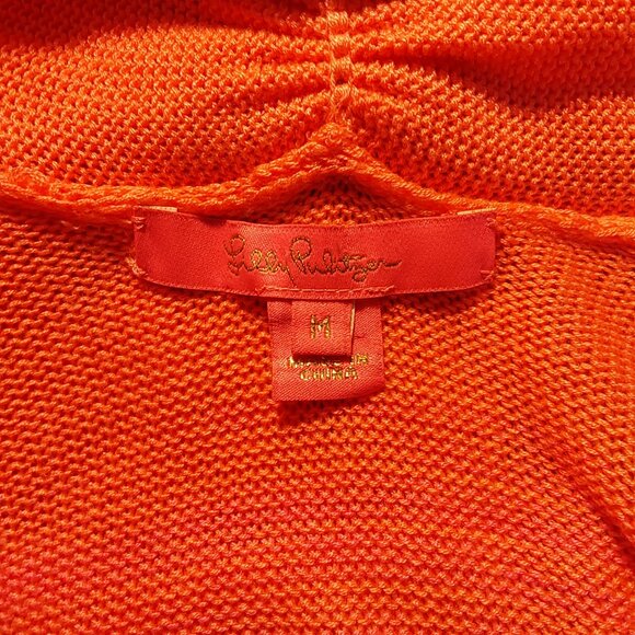 Lilly Pulitzer Tatum Marled Ombre Fringe Cardigan in Orchid Oasis- Good - Small - Picture 10 of 11